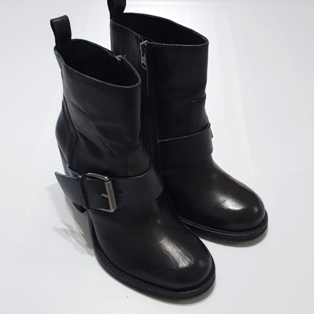 Allsaints Sable Black Meera Ankle Boots